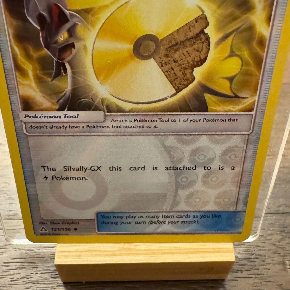 Pokemon Electric Memory Trainer Card Ultra Prism 121/156 Silver Yellow Tool - Picture 3 of 6